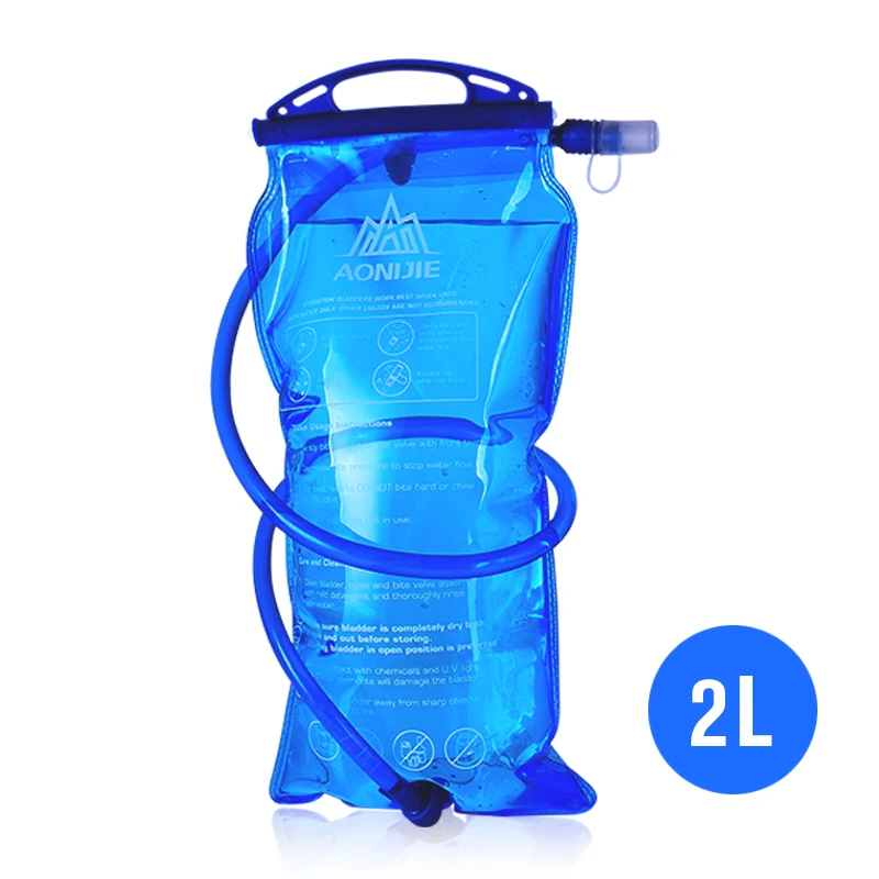 AONIJIE SD12 резервуар для воды водный Пузырь гидратация пакет сумка для хранения BPA бесплатно-1L 1.5L 2L 3L бег гидратации жилет рюкзак - Цвет: 2 L