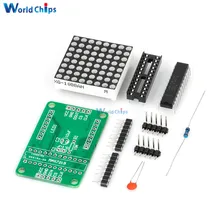Módulo de matriz LED roja MAX7219 7219 8X8, controlador MCU, controlador de pantalla, controlador para Arduino cátodo común, bricolaje
