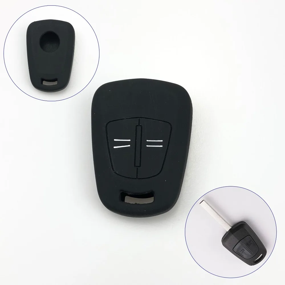 

For Vauxhall /Opel Corsa D ASTRA H Meriva Vectra Zafira Signum Agila Silicone Remote Key Case Fob Shell Cover Holder 2 Button