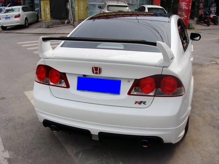 

use for honda civic spoiler 2006-2011 civic spoiler with light High Quality ABS Material painted Color for Honda spoiler