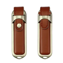 Топ моды Pendrive кожа USB Flash Drive High Speed USB 3.0 8 ГБ 16 ГБ 32 ГБ 64 ГБ 128 ГБ U диск 256 ГБ накопитель(логотип