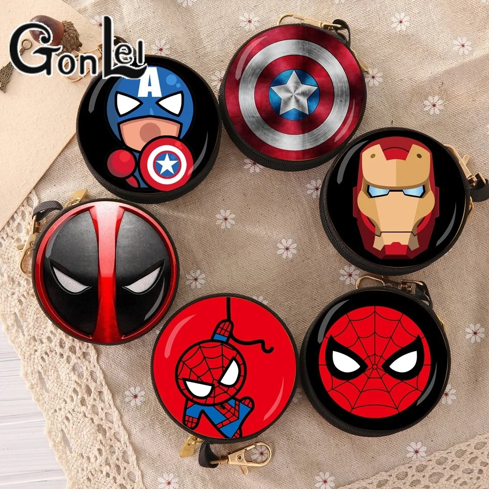 

The Avengers Spider-Man Movie Around The Small Wallet Vibrato with The Same Paragraph Marvel Iron Man Toy