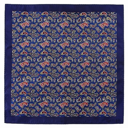 Pocket Square PS003 Портной Смит мужчины Пейсли карман квадратный из микрофибры печати мужские платки синий бордовый Цветочные носовой платок новая мода мужской костюм носовой платок - Цвет: Pocket Square PS003