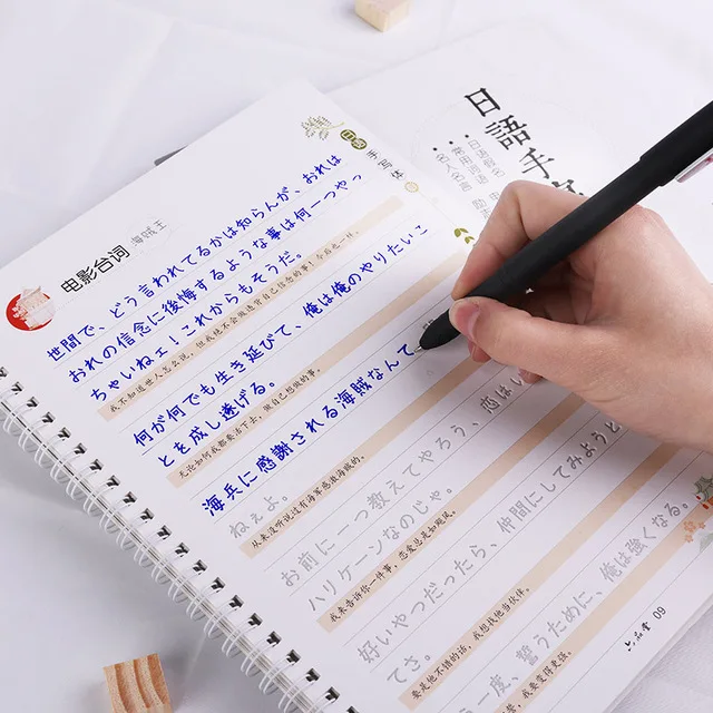 

Japanese Auto Dry Repeat Practice CopyBook Liu Pin Tang 3D Groove Calligraphy Exercise Copy Book libros Pen Adult Children Set