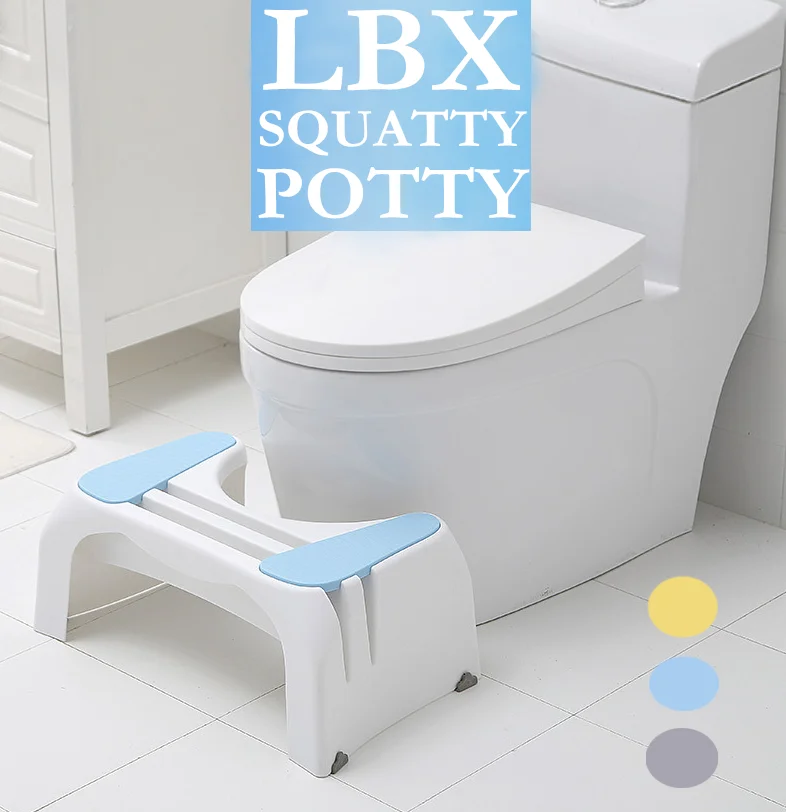 

World Best Dexlue Ergonomic Deisgn Squatty Potty Plastic Toilet Adult Squat Bench Pregnant Woman Toilet Bathroom Stool 3 Colors