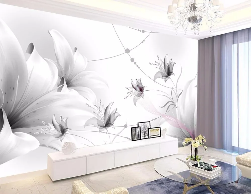 Custom breve 3D papel pintado no tejido sala de estar dormitorio papel