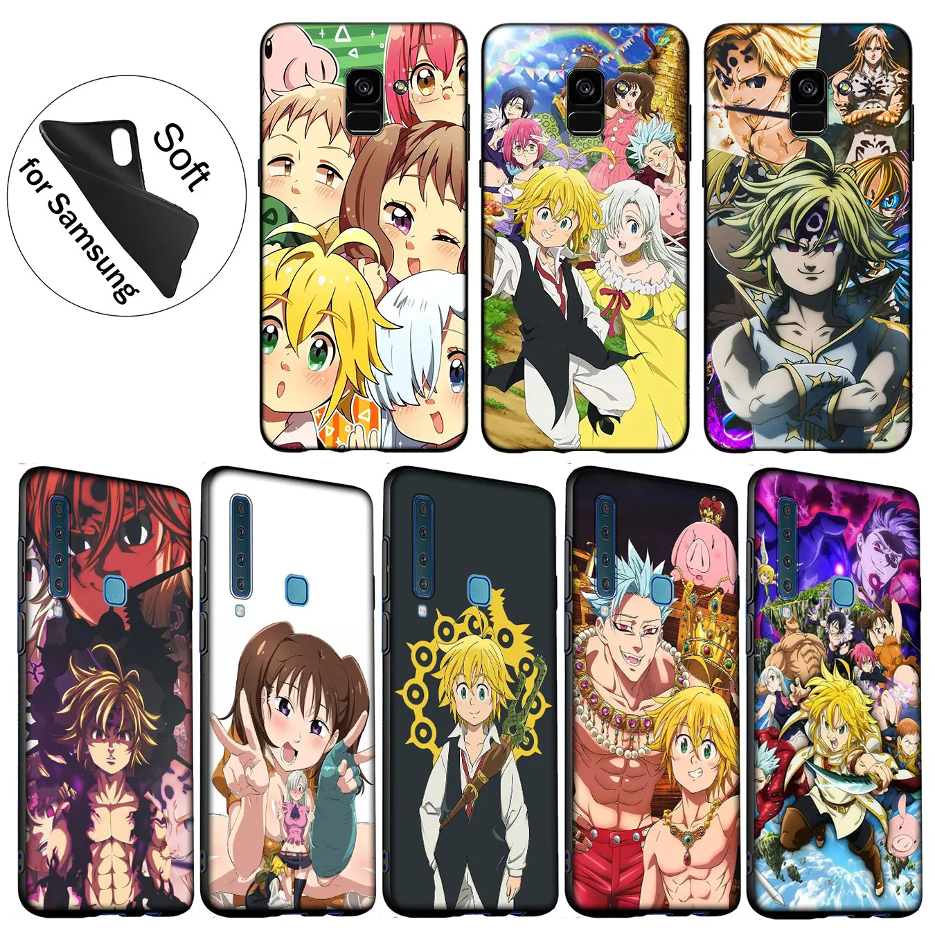IYICAO Nanatsu no Taizai Seven Deadly Sin Мягкий силиконовый чехол для Samsung Galaxy A6 Plus A9 A8 A7 2018 A3 A5 2016 2017