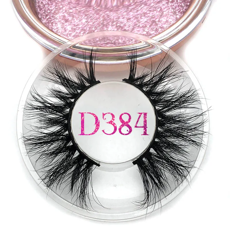 D384 Mikiwi D390, норковые ресницы, 3D, норковые ресницы, толстые, ручная работа, полная полоска, ресницы, безжалостные, роскошный макияж, драматические ресницы - Цвет: D384
