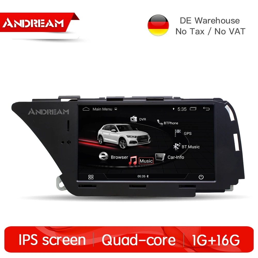 

7" Android 4.4 1G+16G Car Multimedia for AUDI A4 S4 A5(2008-2016 B8) Q5(2010-2016) Bluetooth Wifi gps navigation Head unit