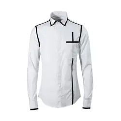 2019 новый дизайн с длинными рукавами качественные белые рубашки мужские брендовые модные деловые рубашки мужские хлопковые весенние