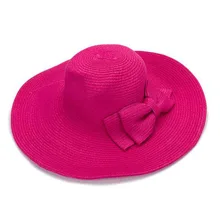 Korean summer bow hat female outdoor climbing fashion women’s panama summer beach for hat