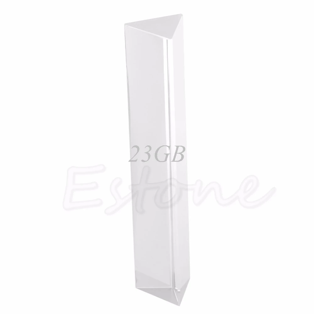 

2017 NEW Optical Glass Triple Triangular Prism Physics Teaching Light Spectrum 6" 15cm MAR31_17