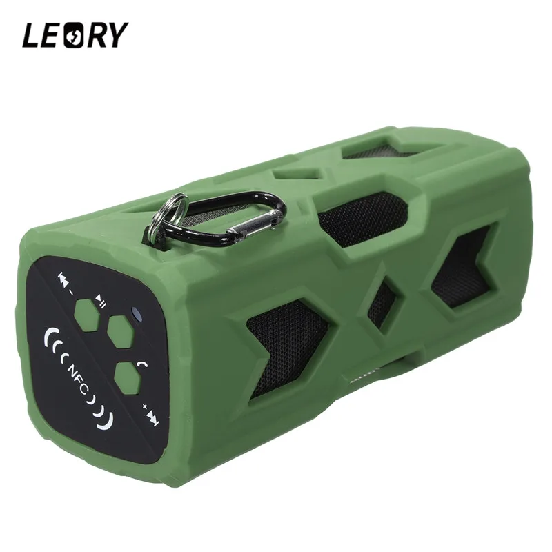 

LEORY Wireless Bluetooth Speaker Portable NFC Waterproof Outdoor Speaker 3600mAh Bluetooth Subwoofer Power Bank for Smartphones