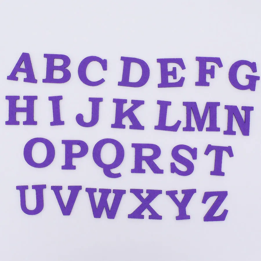 

234pcs Felt Alphabet Letter Polyester Fabric For Sewing Cloth Felt Craft Fabric For Scrapbooking DIY Fieltro Feltro 9 Colors