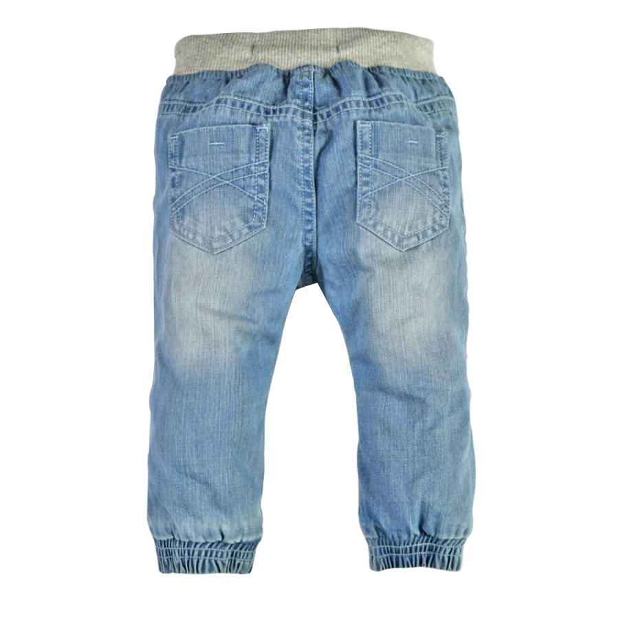 HSIN1609005-2Infant Baby Boys&Girls Jeans Kids Winter Warm Denim Jeans Double Layers Harem Pants Newborn Bebe Trousers Toddler Crawling Pants