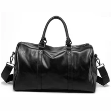 Мужская повседневная дорожная Дорожная сумка из искусственной кожи, мужские сумки, большая Вместительная дорожная сумка, черные сумки Crossbady, мужская сумка-мессенджер