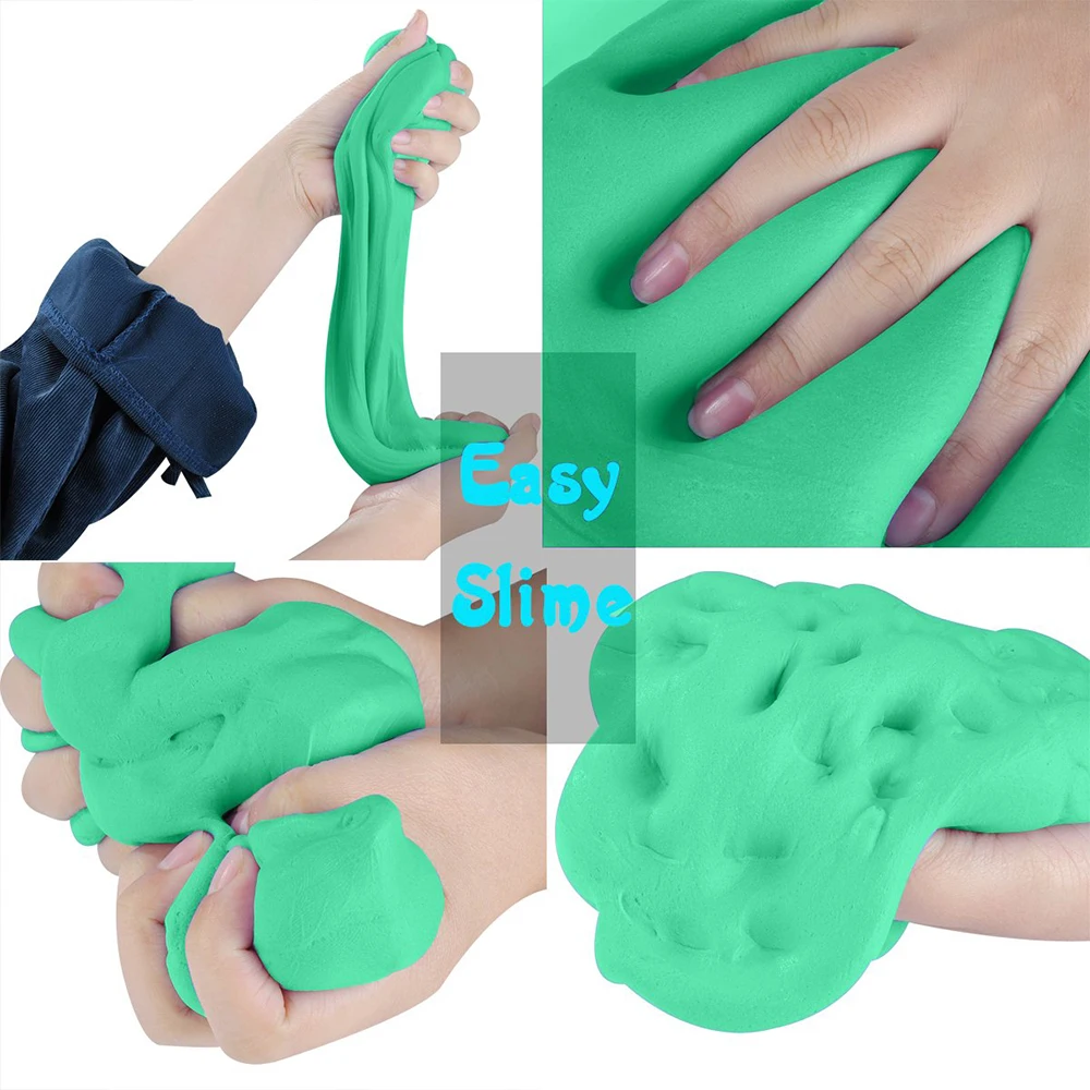 DIY Slime Lizun пушистый Полимерная глина амулеты поставки мягкий воздух слизи шарик Пластилин шпатлевка Песочный набор Goo антистресс детские игрушки