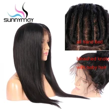 Sunnymay 13x4 Straight Lace Front Human Hair Wigs Pre Plucked with Baby Hair Glueless Remy Hair Lace Front Wigs Bleached Knots Sunnymay 13x4 Straight Lace Front Human Hair Wigs Pre Plucked with Baby Hair Glueless Remy Hair Lace Front Wigs Bleached Knots
