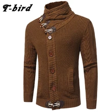 font b T Bird b font 2017 NEW Autumn Winter Fashion Leisure Cardigan Sweater Coat