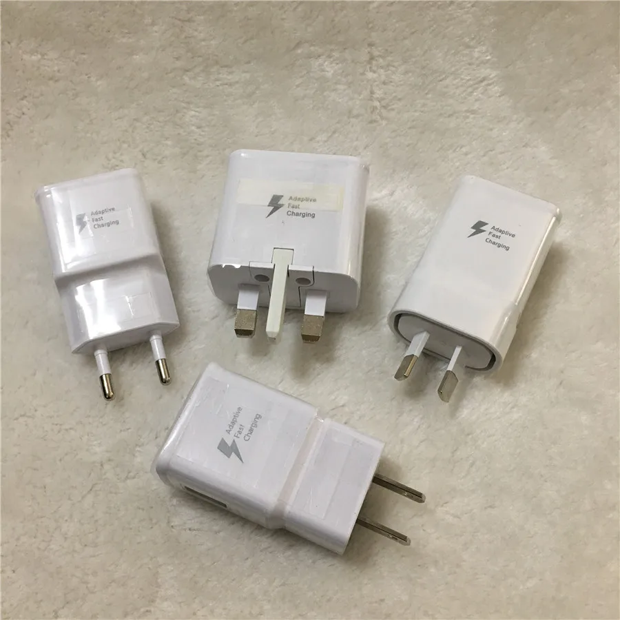 50 шт. 100% оригинал oem 5В 2A US/EU/AU/UK Plug Быстрая зарядка USB адаптер для путешествий