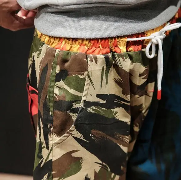 Модная камуфляжная форма мужские тренировочные брюки хип-хоп повседневные спортивные штаны хип-хоп с эластичной талией мужские джоггеры брюки