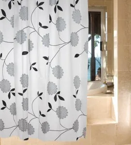 

Modern Waterproof Mildew Thick EVA Shower Curtains Flower Pattern Print 1800*200 quality Free shipping