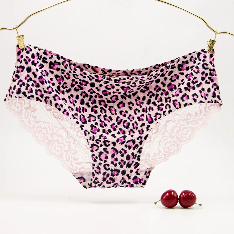 Women's Girls Panties Briefs Sexy Leopard grain Underwear Cotton