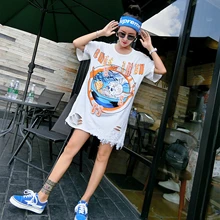 Новые летние Таиланд прилив бренд с мультипликационным принтом «сердитые птицы и блестящим буквенным свободные г-жа футболка женский топ с длинными рукавами