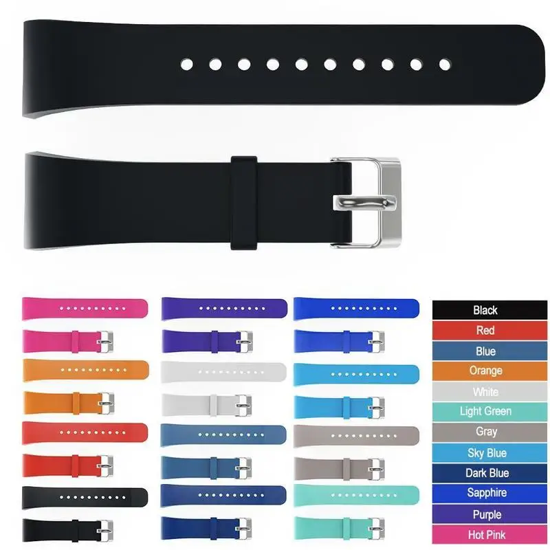 

Youngth Sport Soft Silicone Wristband Women Watch Bands Replacement Strap for Samsung SM-R365 Strap Wristband Man Watch Bands