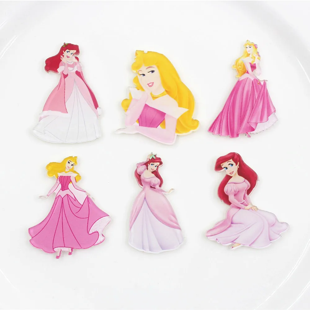 

BR0040， 1 pc., Acrylic flat back, acrylic cartoon brooch, handmade headdress bow accessories decorative material