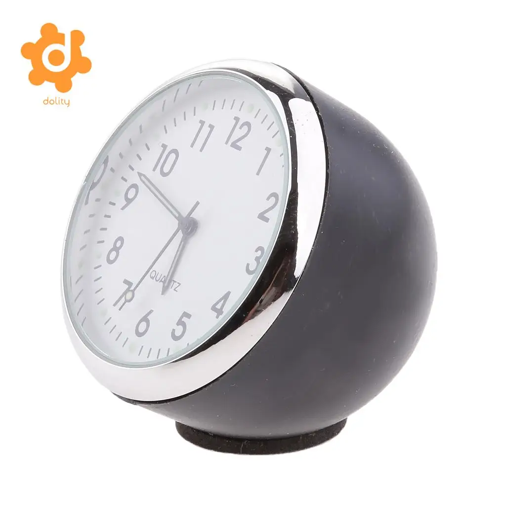 Car Dashboard Analog Time Clock Quartz Watch Pointer Fluorescent White
