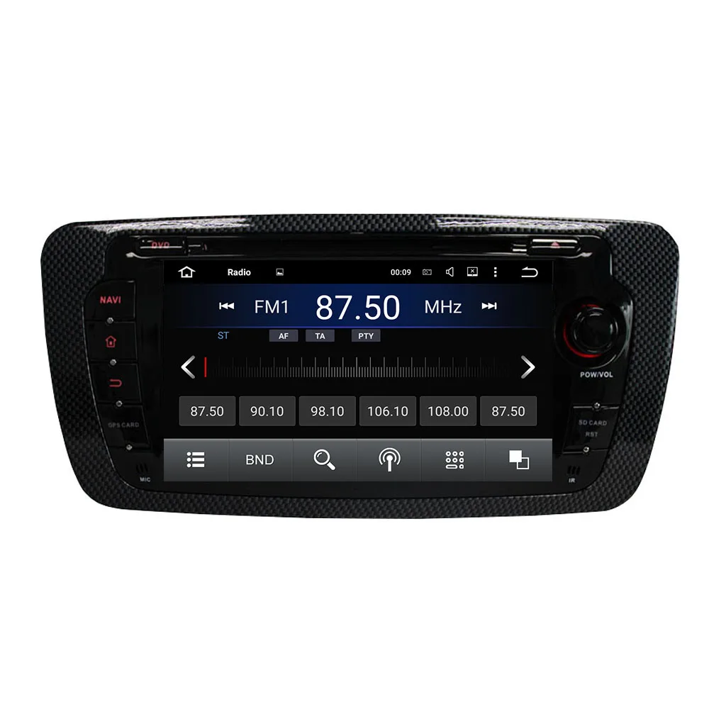 Clearance OTOJETA Android 8.0 car DVD player octa Core 4GB RAM 32GB rom for SEAT IBIZA 2013 radio touch screen gps stereo GPS head units 3
