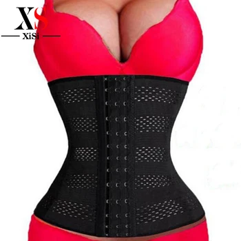

Body Waist Trainer Shapers Underbust Belt Corset Fitness Fat Burning Girdle Body Control Cincher 4 Sprial Steel Bone Shapewear