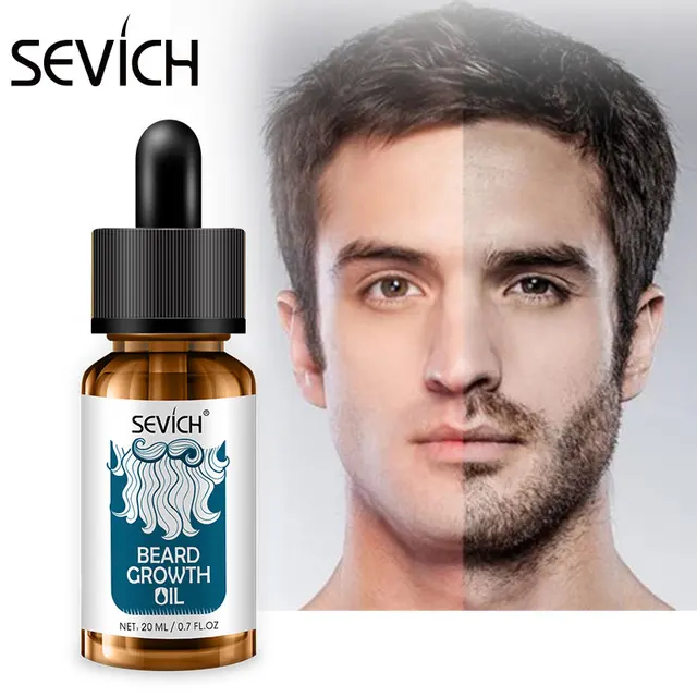 Sevich Men Beard Oil Natural Organic Smoothing Oil For Fast Beard Growth Hair Loss Products 20ml