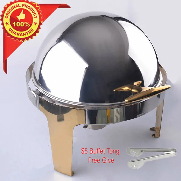 Wholesale Stainless Steel Chafing Dish Gold Buffet Dishes Kitchen