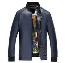 Men’s Faux Sheep Leather Jackets Men Motocycle Leather Jacket Slim Fit Leather Clothing Leather Handsome Coat Bomber Man Jacket