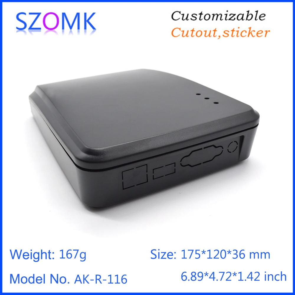 plastic case outdoor card reader RFID access housing enclosure instrument box szomk hot sales project box (8)