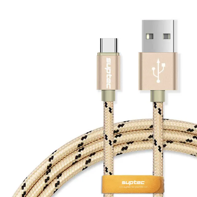 SUPTEC 2 м 3M Тип usb C кабель для samsung S9 S8 Note 9 2.4A для быстрой зарядки и передачи данных Тип-C Зарядное устройство кабель для huawei Xiaomi Oneplus 3t - Цвет: Gold