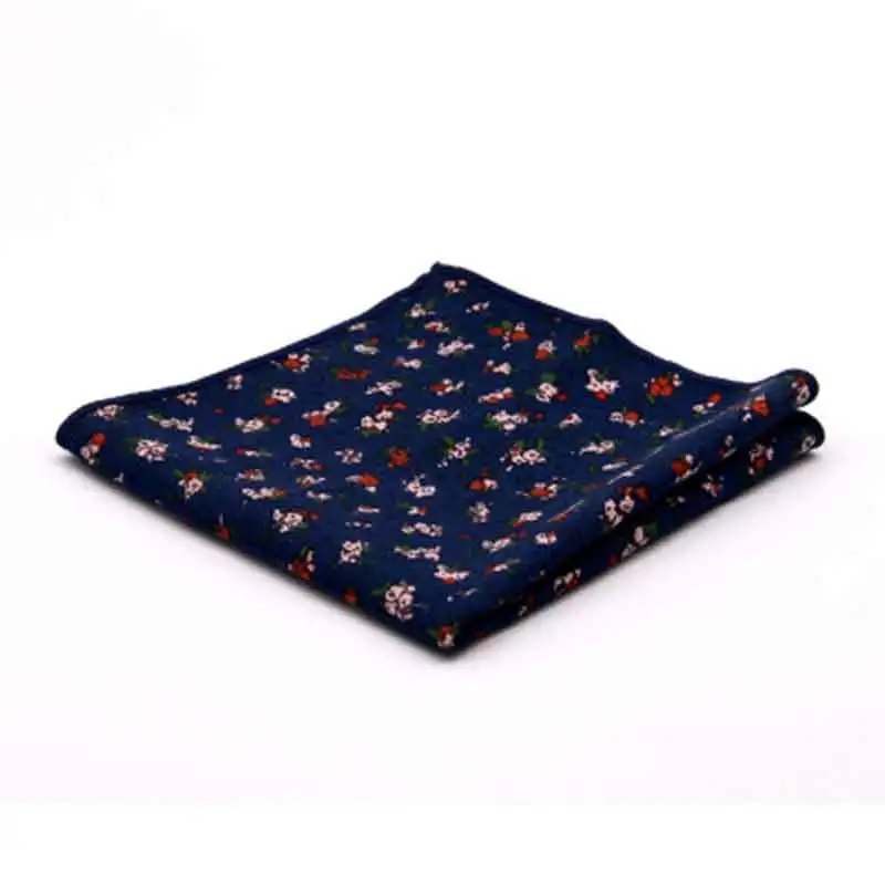 Cotton Hankerchief Scarves Vintage Fabric Men Pocket Square Handkerchiefs Sweat Absorbing 25*25cm S