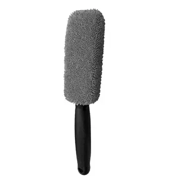 

Microfiber Car Wheel Rim Brush Plastic Handle Cleaning Brush Washing Tool Window Tire Washing Brush Plastic Handle New