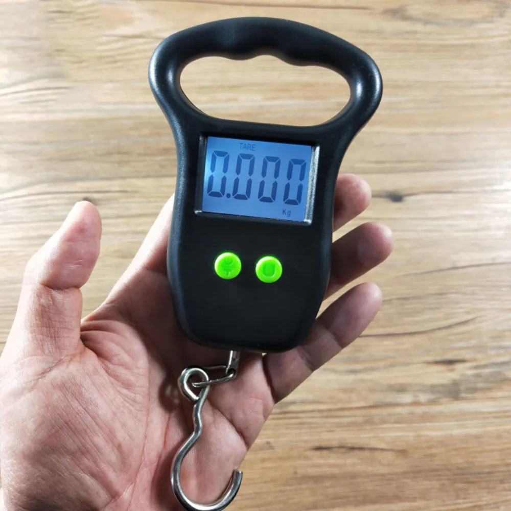 

50kg Electronic Hook Scale Kitchen Weight Tool Mini Digital Scale for Fishing Luggage Travel Weighting Steelyard Hanging New