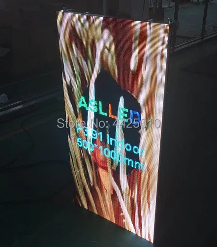 

ASLLED P3.91 Special stage LED screen, LED Box 500mm*1000mm . Includes LINSN908 / power supply