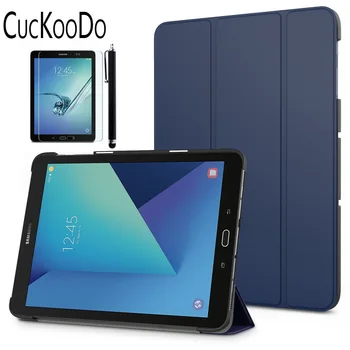 

CucKooDo Ultra Slim Smart-shell Stand Cover Case For Samsung Galaxy Tab S3 9.7 Inch (SM-T820 / T825) +Stylus +Screen Film