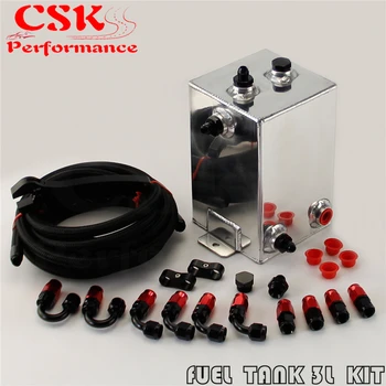 

3L Fuel Surge Oil Tank w/AN6 Fitting &Pipe Swirl Pot System kit + wrench Spanner
