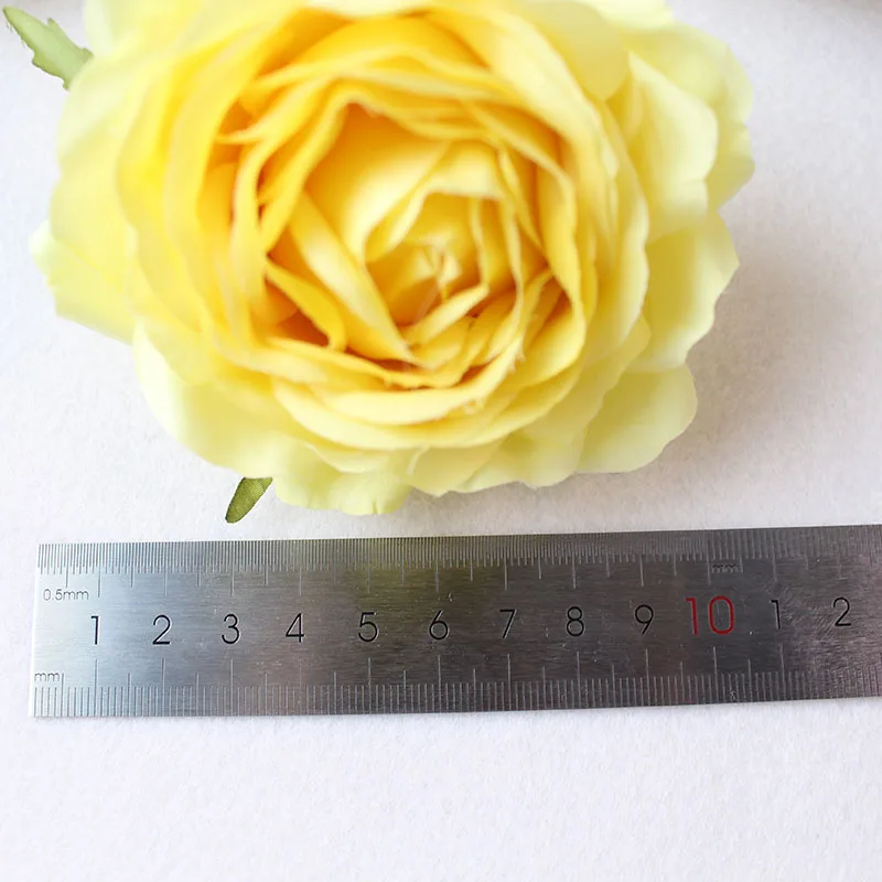  Red Rose Artificial Flower Head White Pink Silk Peony Wedding Party  (16)