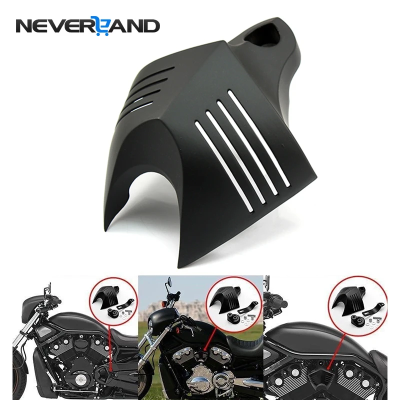 Najtaniej Aluminiowy motocykl v shield Stock Cowbell Horn pokrywa dla harley dyna Glide Street FXDB Fat Bob bliźniacza kamera 88 96 Electra EVO D25