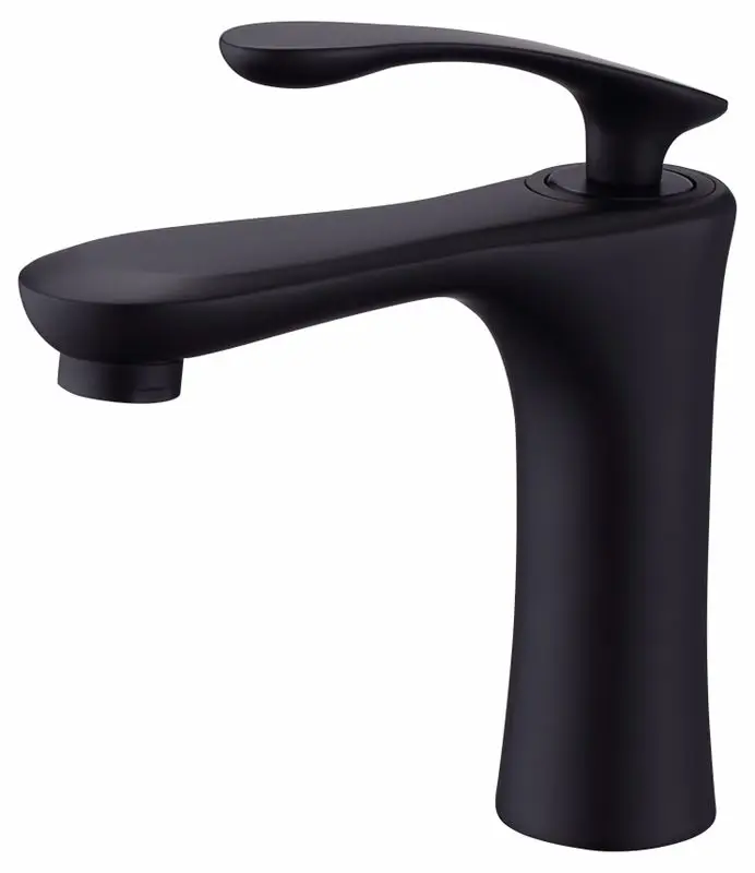 

matte black Copper Sink Bathroom waterfall Faucet Mixer Wall Tap Vanity Torneira Bathroom faucet BF666