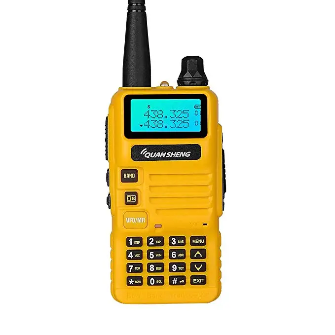 Quansheng UV-R50 рация VHF UHF Двухдиапазонная UVR50 портативная CB 2 способ радио UV R50 5 Вт FM трансивер для Huntin - Цвет: yellow