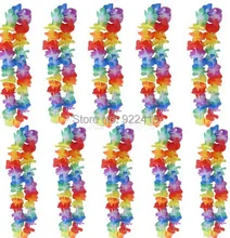 30pcs lot Flower Garlands Hawaiian Leis tropical party decorations Hen Night Fancy Dress Necklace