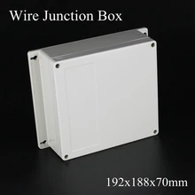 IP65 192x188x70 мм водонепроницаемый распределительный ящик пластиковый проект коробка Электрический зажим соединителя наружный корпус коробка настенное крепление